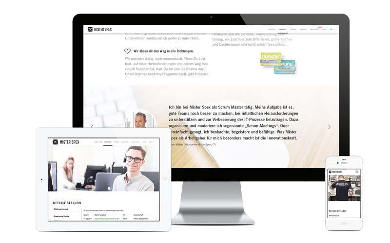 Webdesign Mister Spex Fulda Berlin